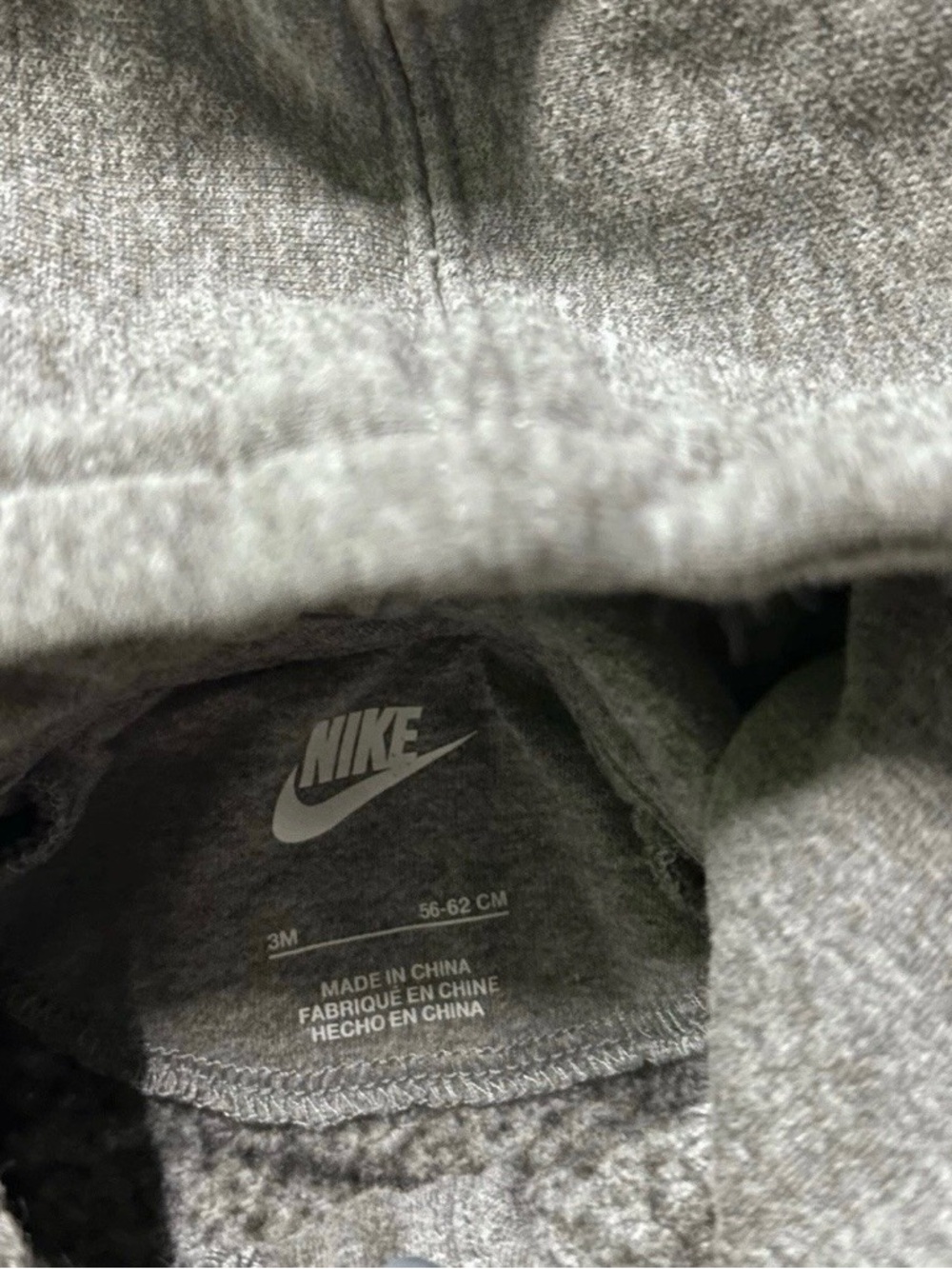 Baby Nike Bodysuits Sweatsuits Size 0-3 Months Grey Yellow Black - Picture 3 of 6